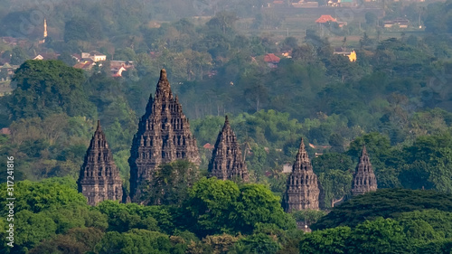 Mystical Prambanan Temple in the Morning