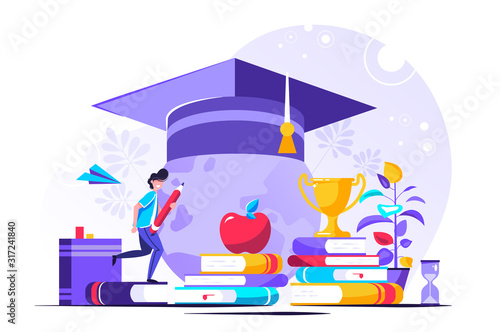 Student loans vector illustration