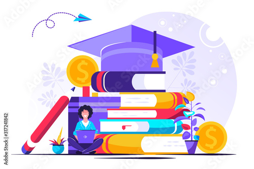 Student loans vector illustration