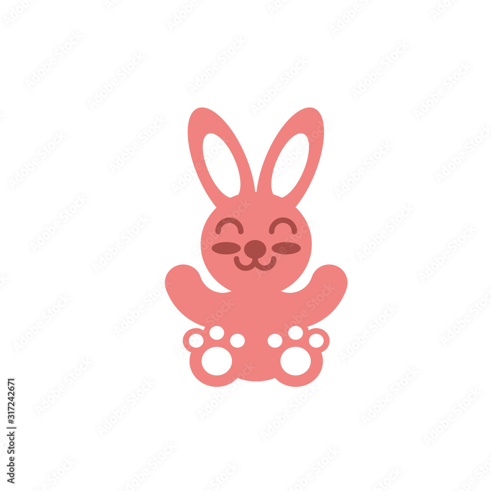 Isolated rabbit toy vector design Isolated rabbit toy vector design