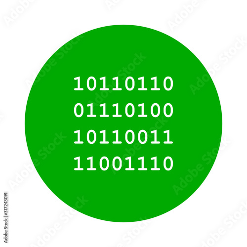 Binärcode und Kreis