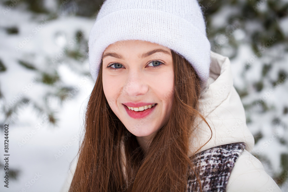 Fashion young girl in the winter time Fashion young girl in the winter time