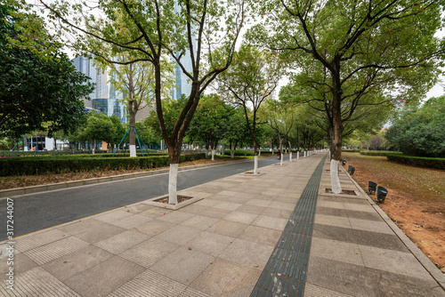 The century avenue of street scene in shanghai Lujiazui,China. © gjp311