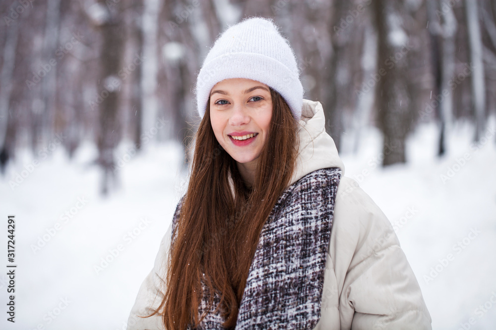 Fashion young girl in the winter time Fashion young girl in the winter time