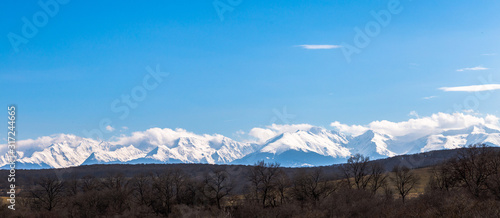 Beautiful Mountain Landscape With Fagrasi Mountains In Romania photo