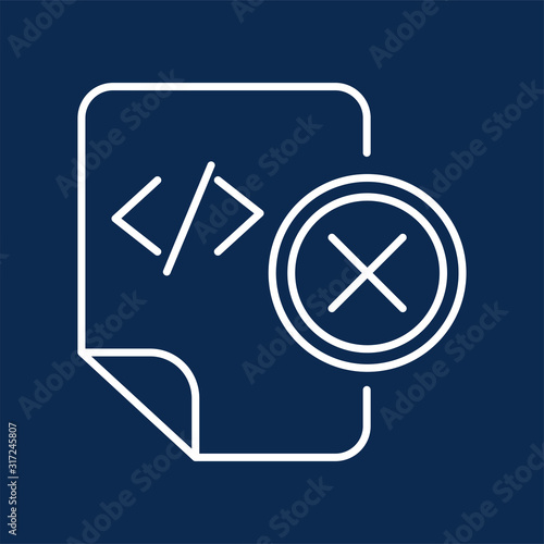 HTML tag file deletion color linear icon