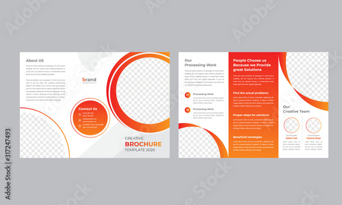 corporate business trifold brochure