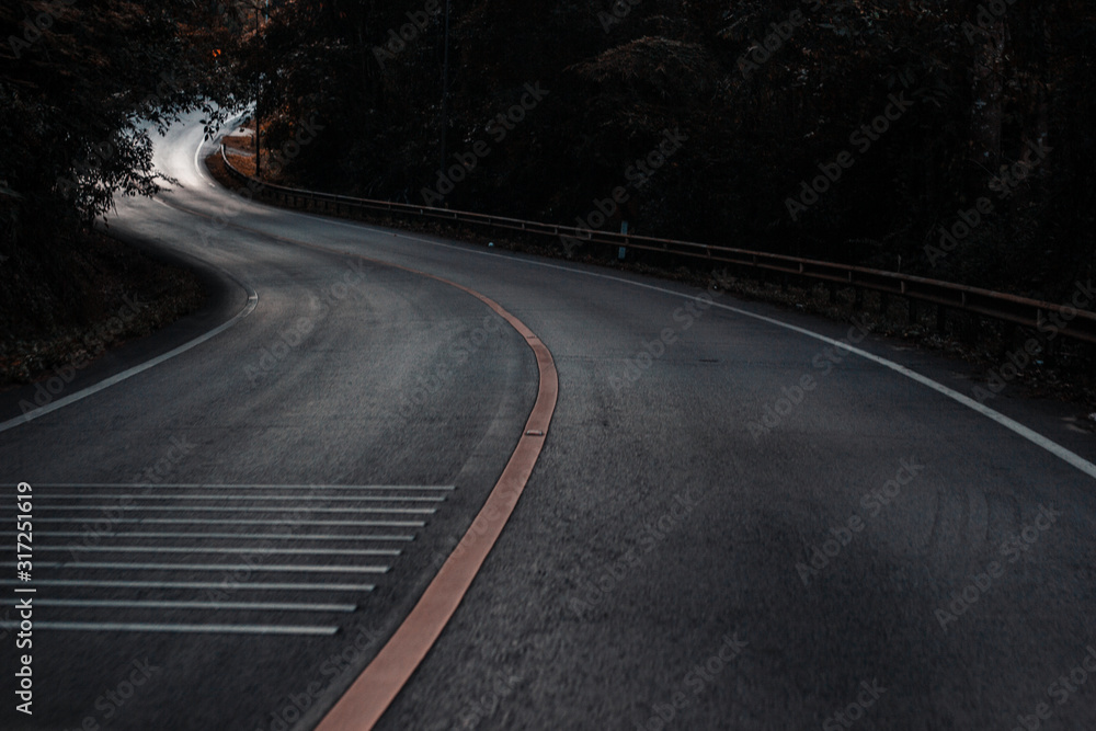 Fototapeta premium driving on highway at night