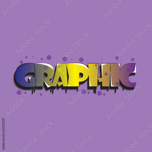 graphic font vector for logo design