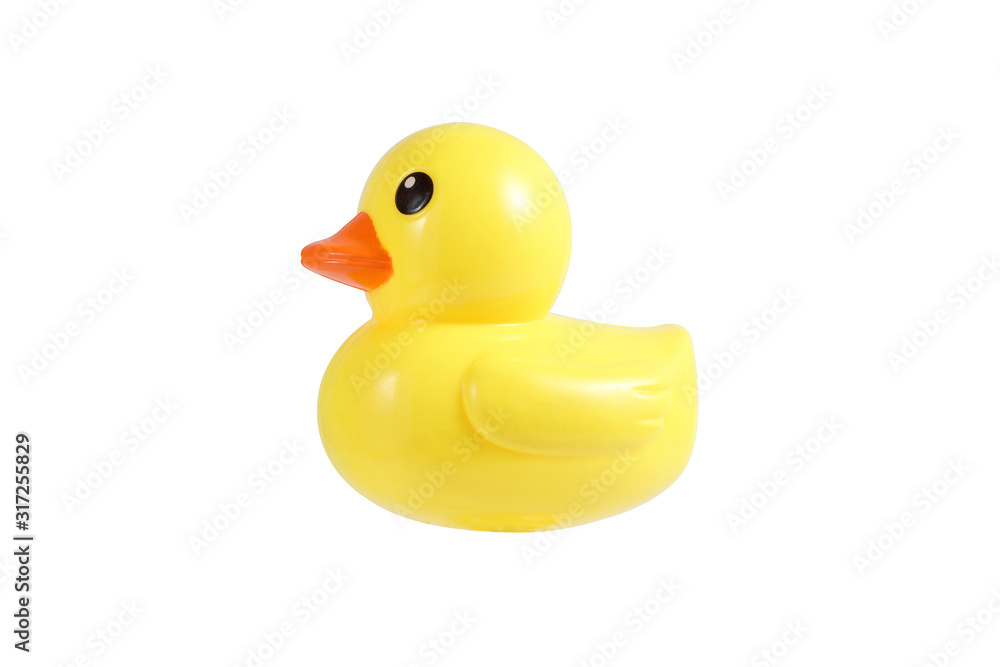 Rubber duck toy for kid isolated on white background Rubber duck toy for kid isolated on white background