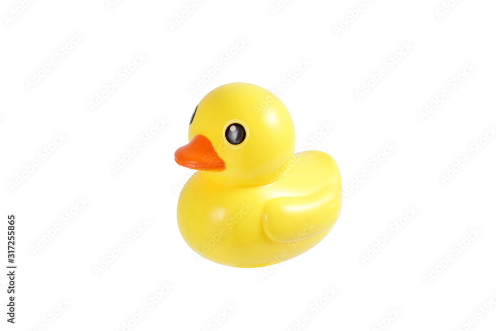 Rubber duck toy for kid isolated on white background Rubber duck toy for kid isolated on white background