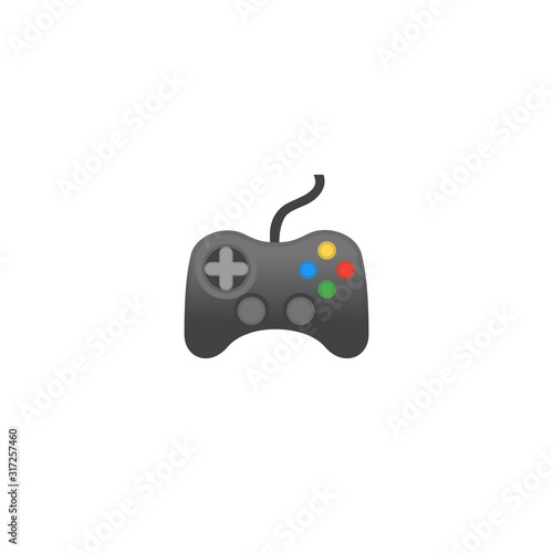 Joystick Vector Icon. Isolated Gamer Controller Playing Player Emoji, Emoticon Illustration