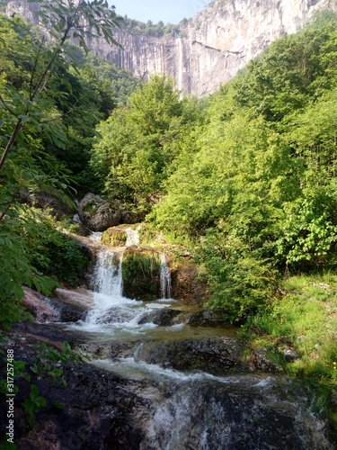 Vrachanska Skaklya Waterfall - the highest in Bulgaria - 141 meters, and around him.