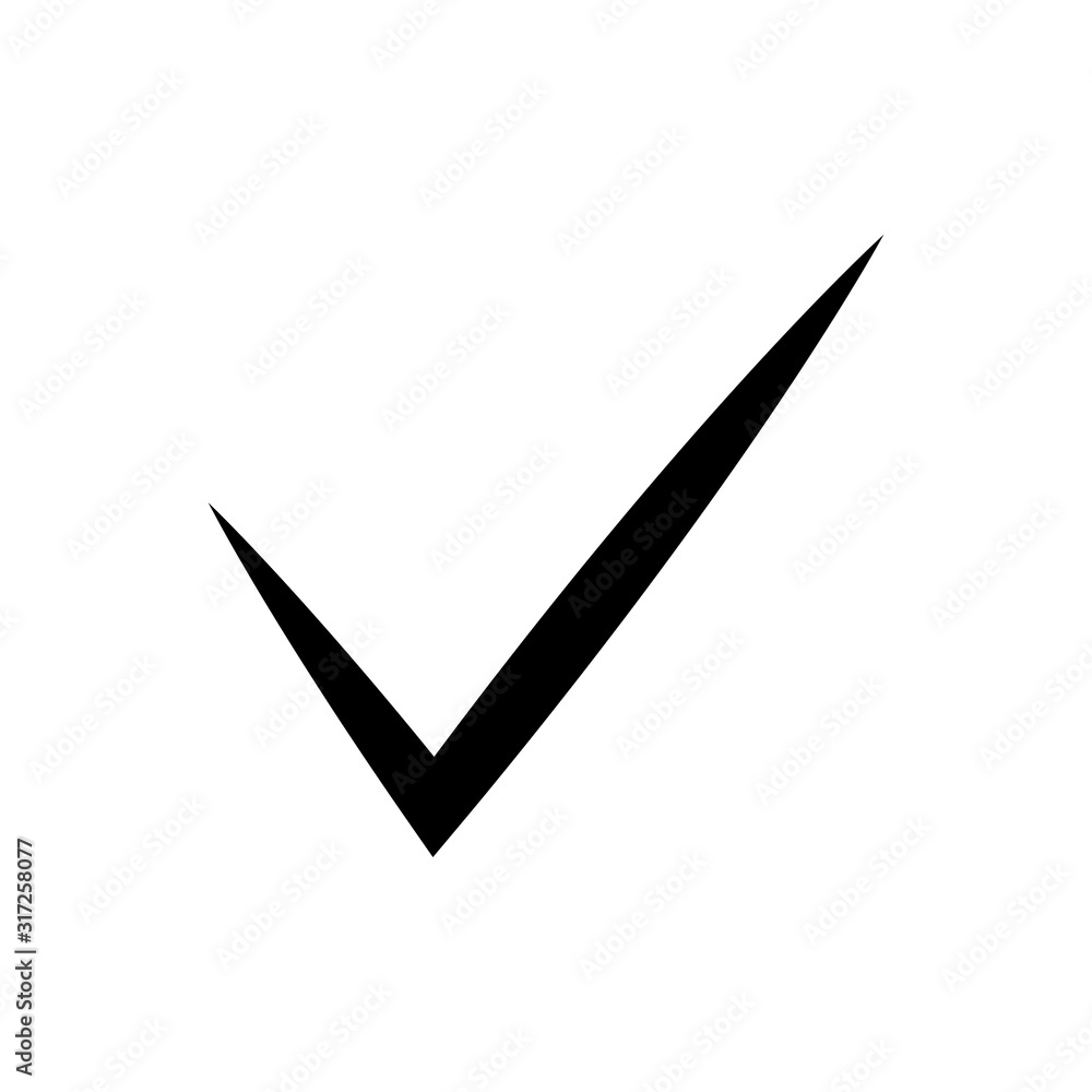 Check mark icon vector symbol Check mark icon vector symbol