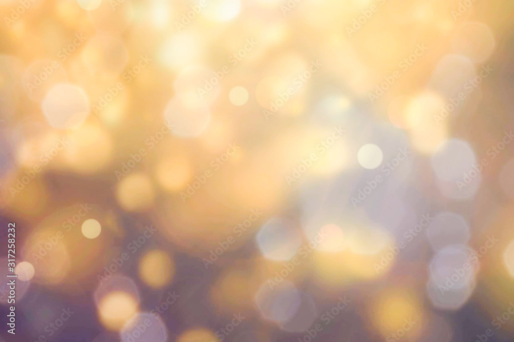 A golden light bokeh A golden light bokeh