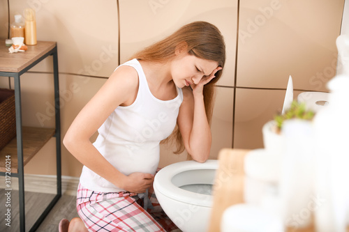 Pregnant woman suffering fr...