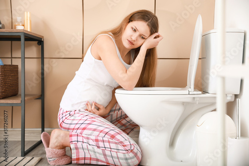 Pregnant woman suffering fr...