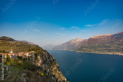 panorama view of lake garda Italy