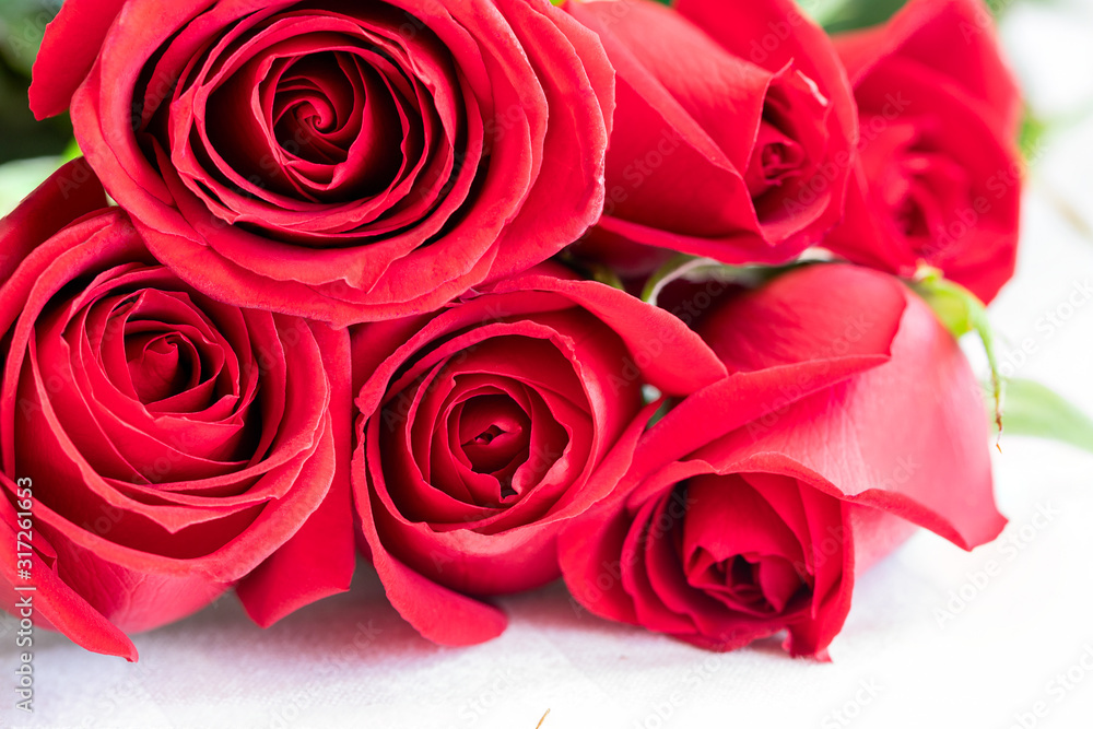 Beautiful red roses bouquet for greeting card design or festive background. Beautiful red roses bouquet for greeting card design or festive background.