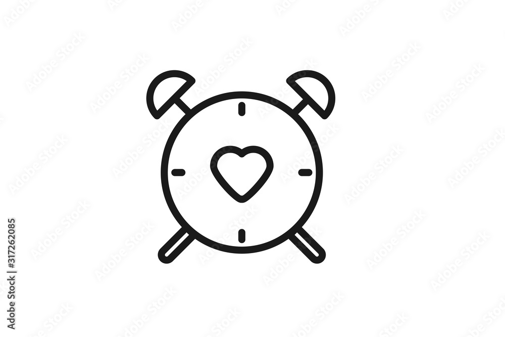 Alarm clock icon vector Alarm clock icon vector