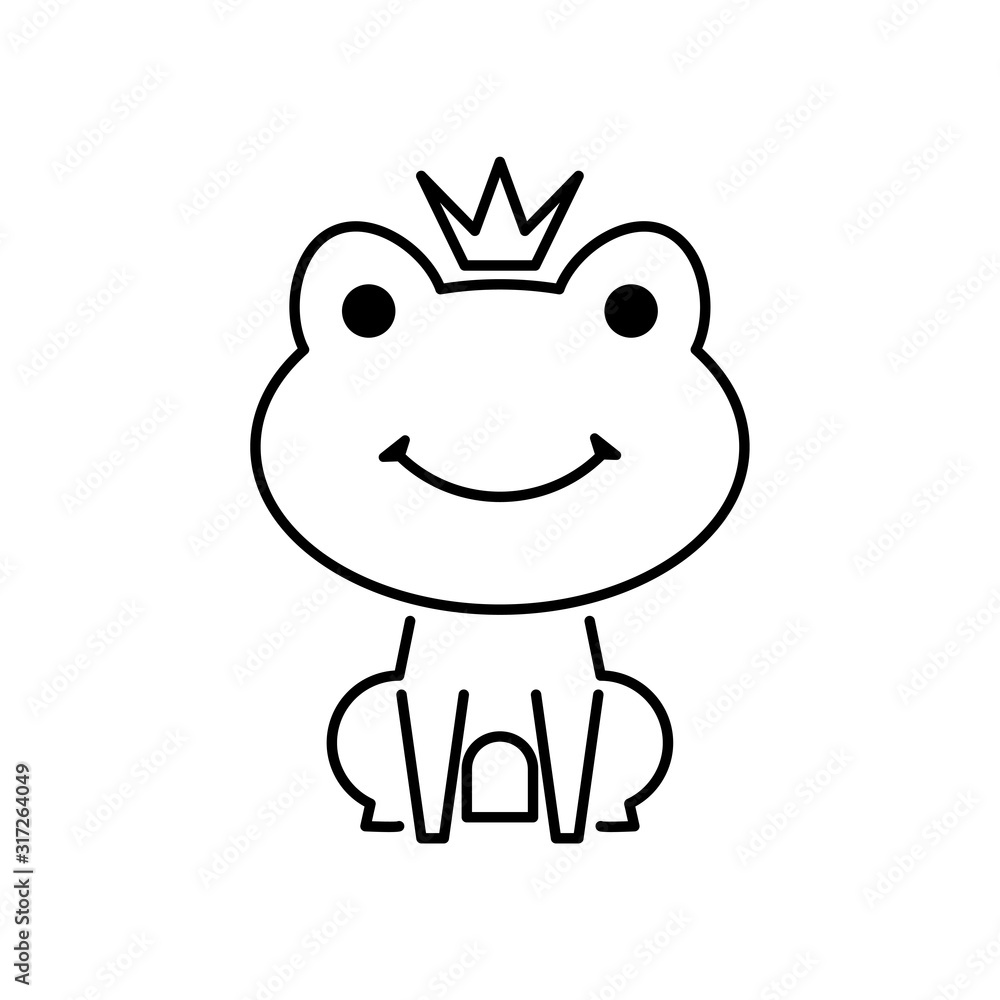 frog prince icon vector from fairy tale. Thin line frog prince outline icon vector illustration. Linear symbol for use on web and mobile apps, logo, print media frog prince icon vector from fairy tale. Thin line frog prince outline icon vector illustration. Linear symbol for use on web and mobile apps, logo, print media