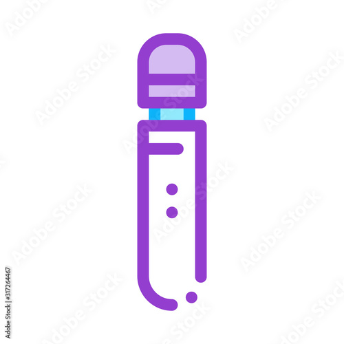 Vibrator Sex Toy Icon Vector. Outline Vibrator Sex Toy Sign. Isolated Contour Symbol Illustration