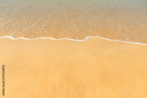 Golden sand beach background  natuce conceept  summer outdoor day light