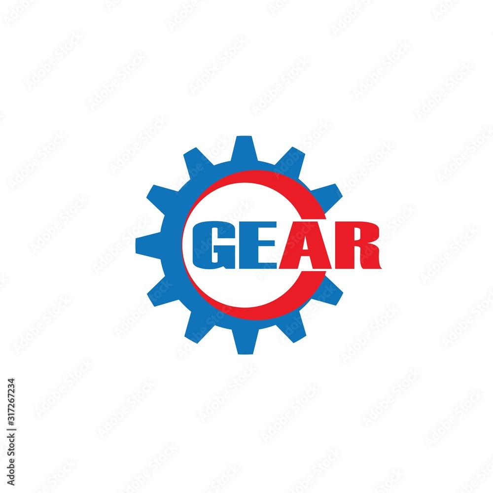 Gear logo design template vector illustration Gear logo design template vector illustration