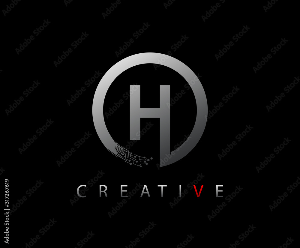 Letter H Digital Network , Technology and digital abstract line network circuit vector logo. Letter H Digital Network , Technology and digital abstract line network circuit vector logo.
