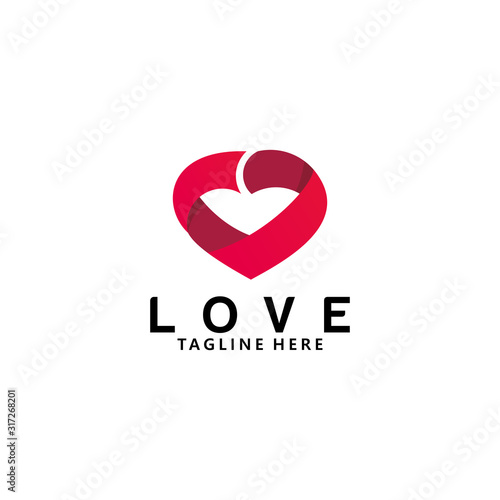 love logo icon vector isolated