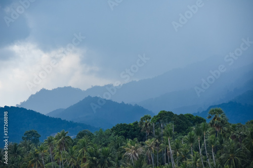 A monsoon looms over the island of Ko Samui