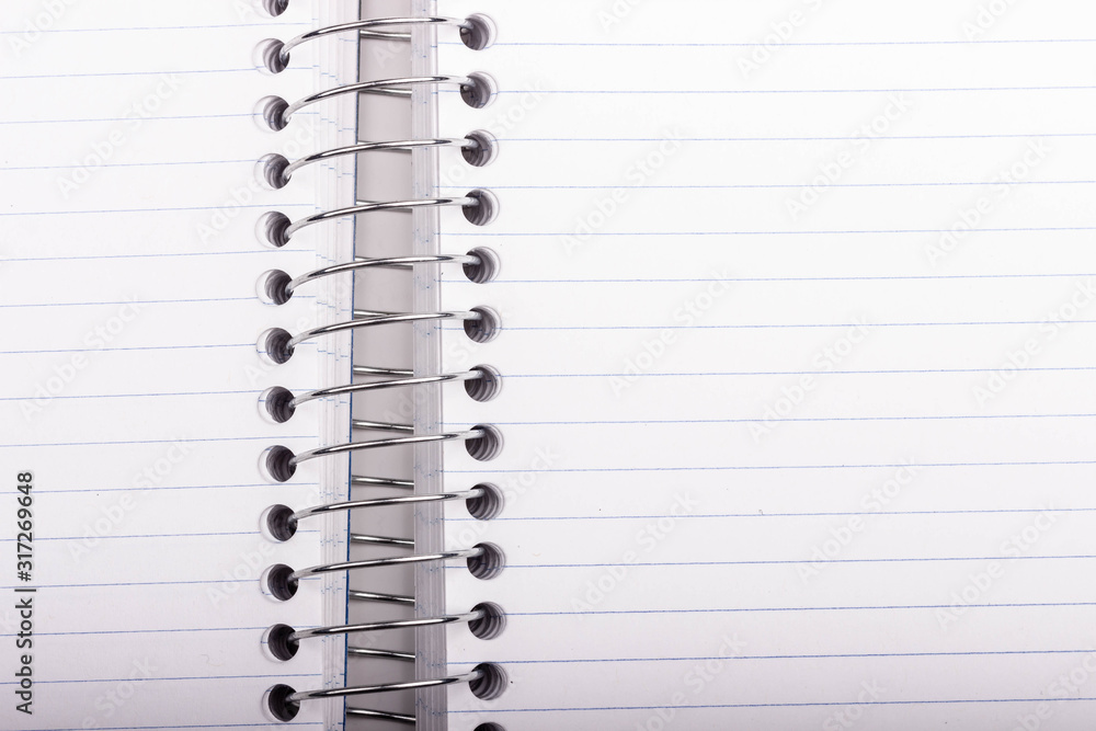Lined, Spiral-bound notebook paper Lined, Spiral-bound notebook paper