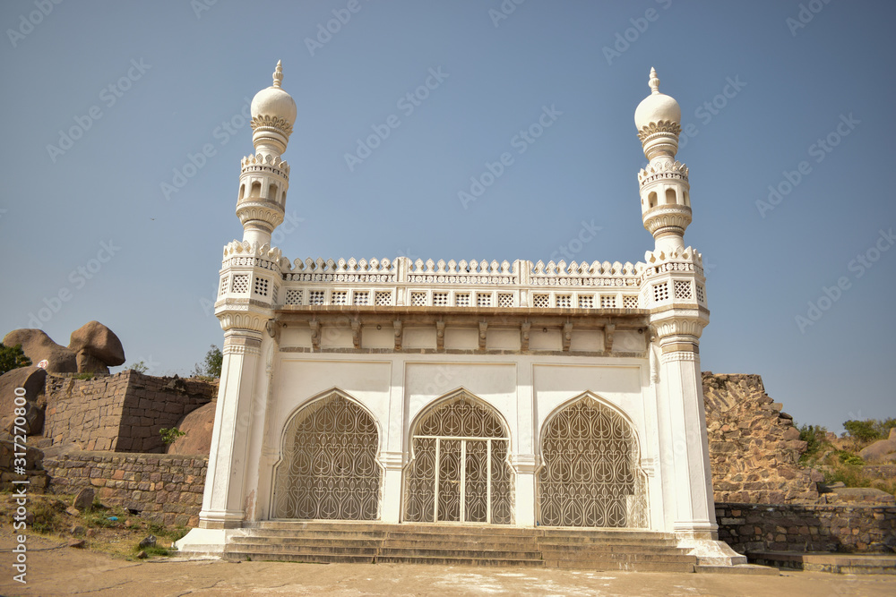 Fototapeta premium 400 Years Old Masjid White Color