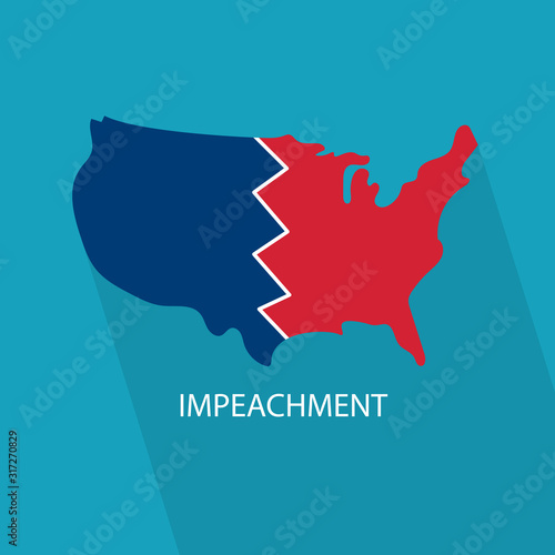 impeachment in United States concept- vector illustration