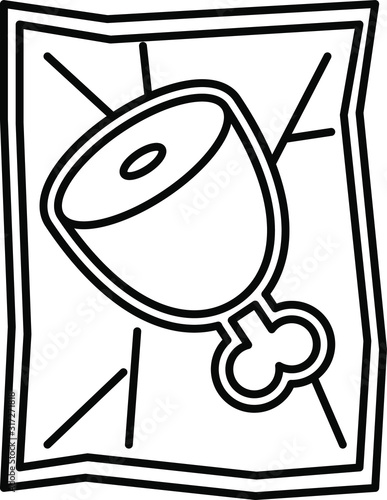 Food vacuum bag icon
