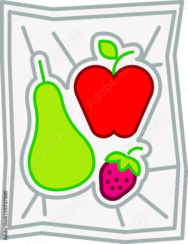 Food vacuum bag icon