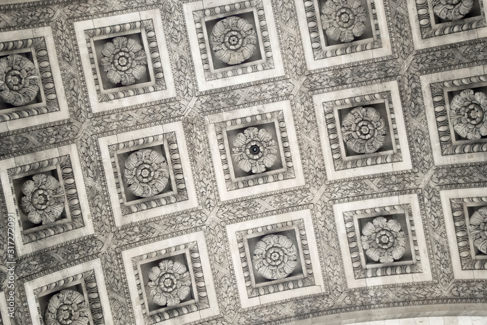 Arc de Triomphe in Paris. Decorative elements. Arc de Triomphe in Paris. Decorative elements.