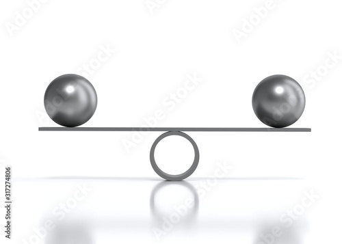 Balancing balls cradle