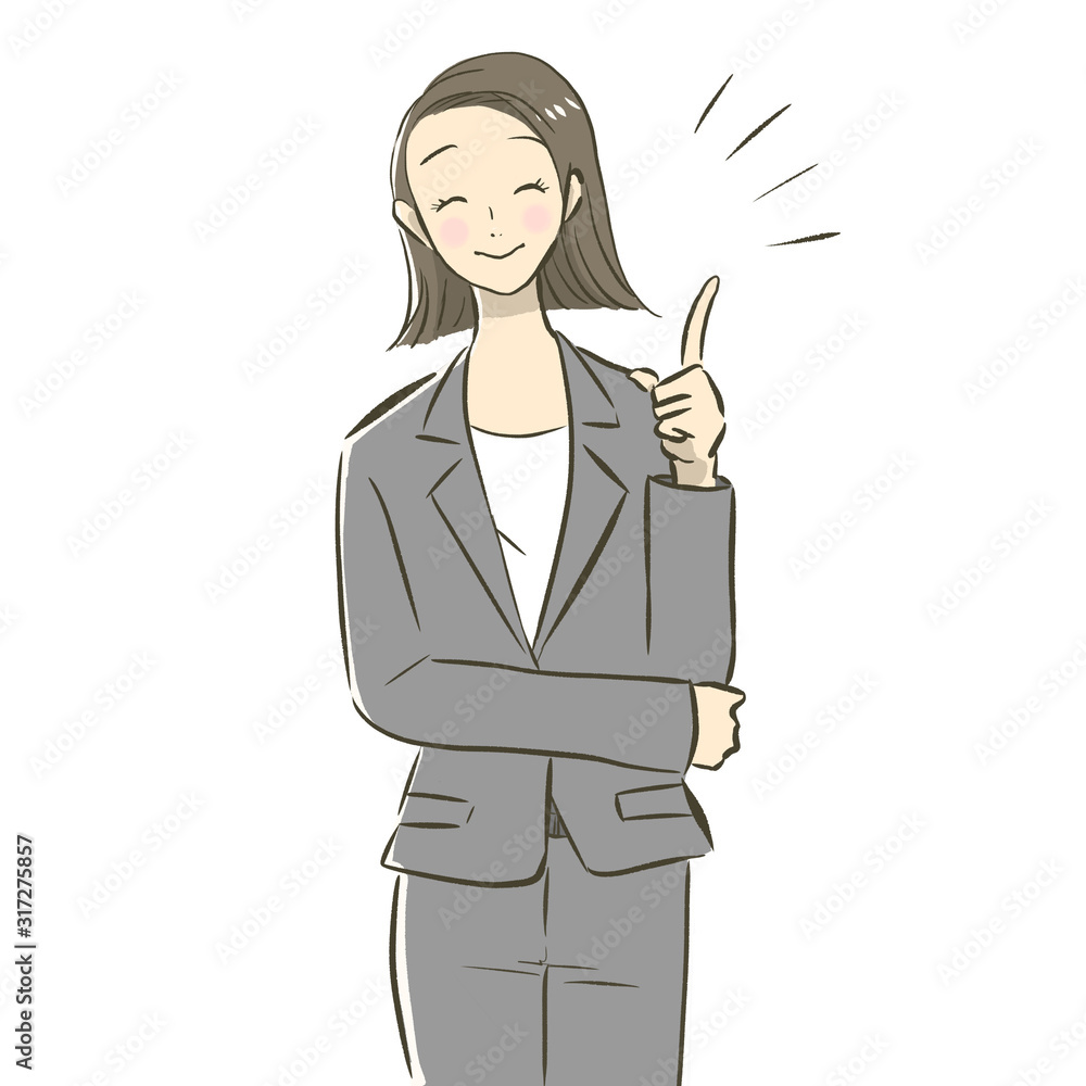 business woman with ok sign