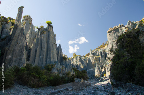 Putangirua Pinnacles Scenic Reserve, New Zealand. North Island photo