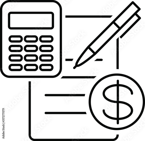 Budget icon, vector