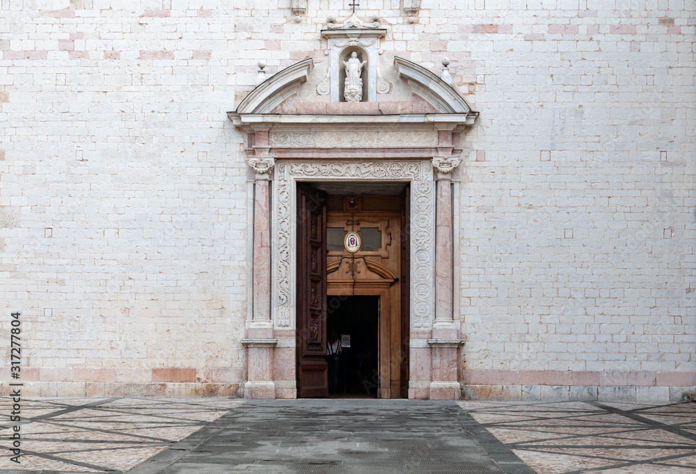The church of st. Maria Maggiore in the small village of Spello, Italy