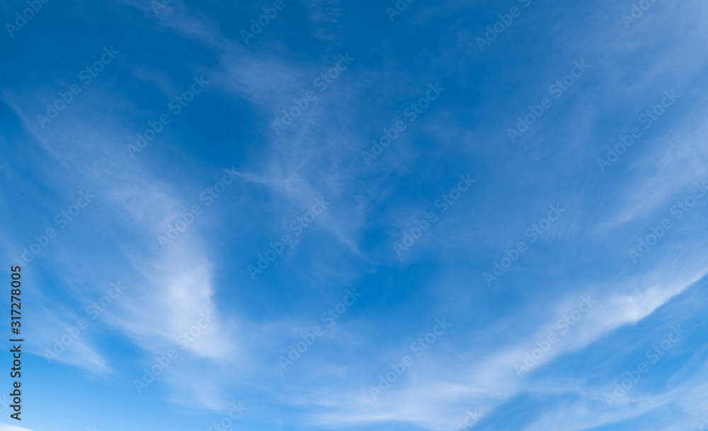 Blue sky background with clouds