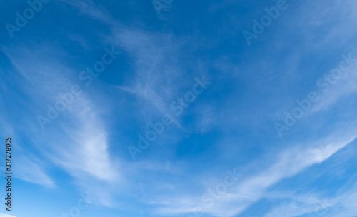 Canvas Print Blue sky background with clouds