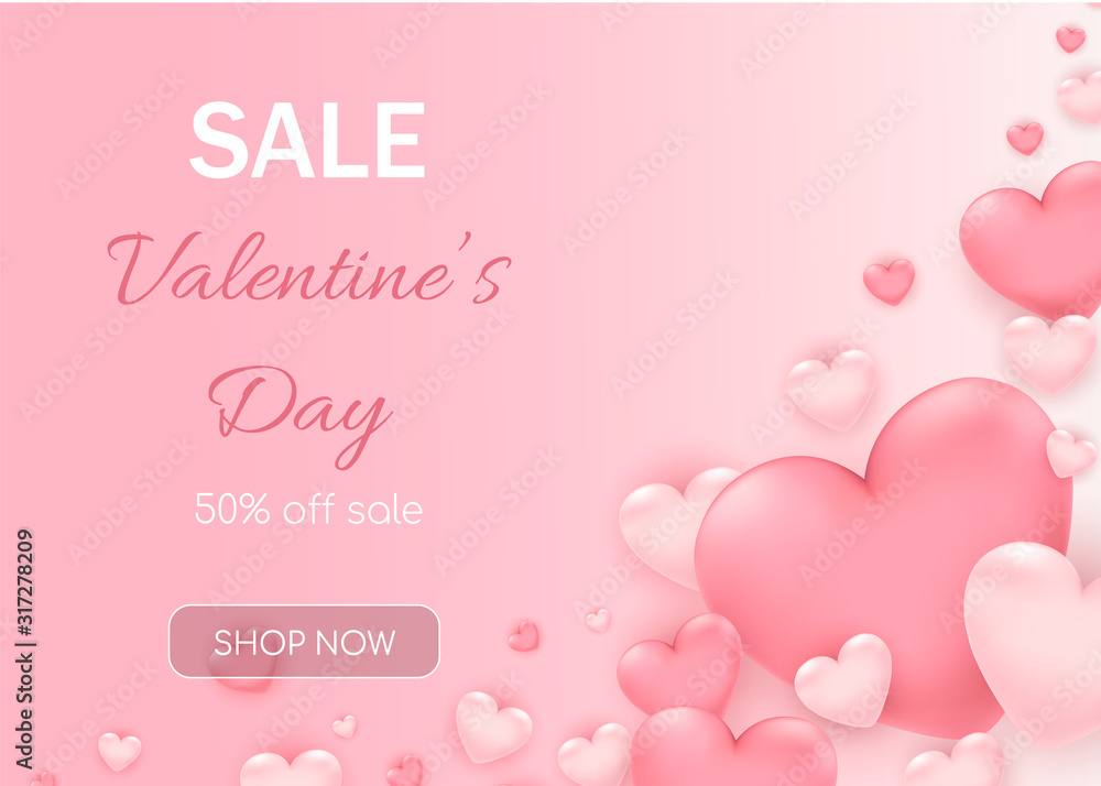 Valentine's day sale poster