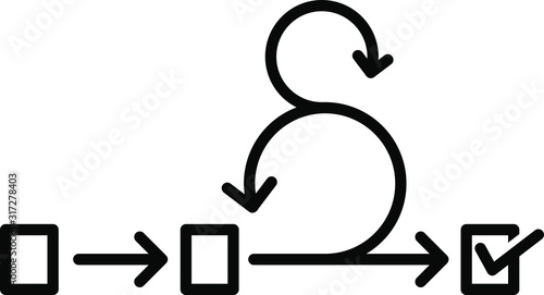 Scrum icon, Agile icon, vector
