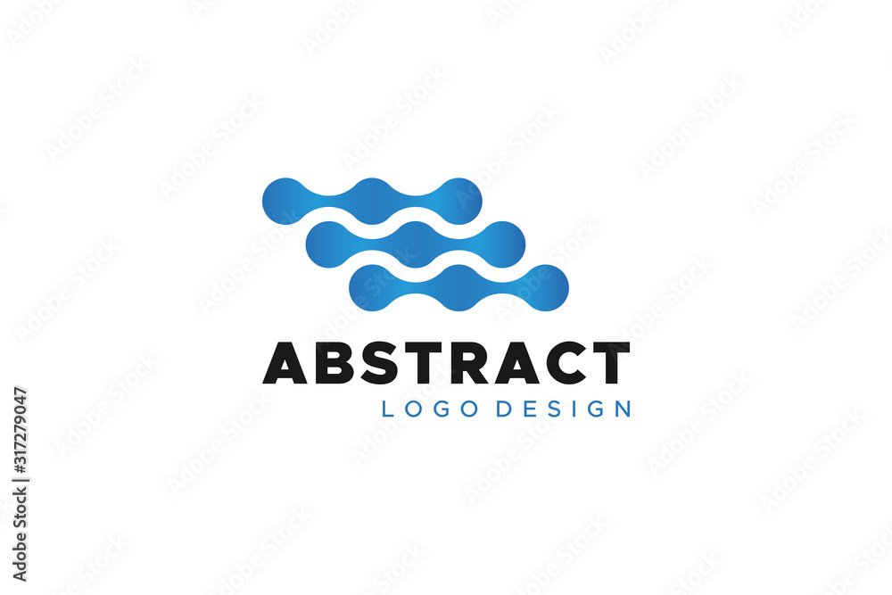 Dot Liquid Wave Logo. Connection Technology Symbol. Flat Vector Logo Design Template Element Dot Liquid Wave Logo. Connection Technology Symbol. Flat Vector Logo Design Template Element