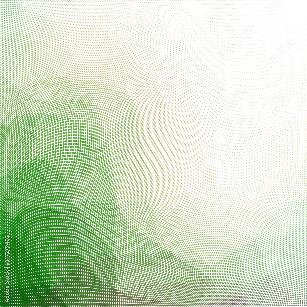 Green white halftone dots pattern texture background. Low poly design