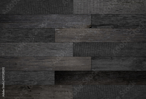 Old dark wooden boards texture for background.