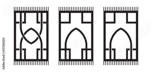 Islamic prayer rug collection